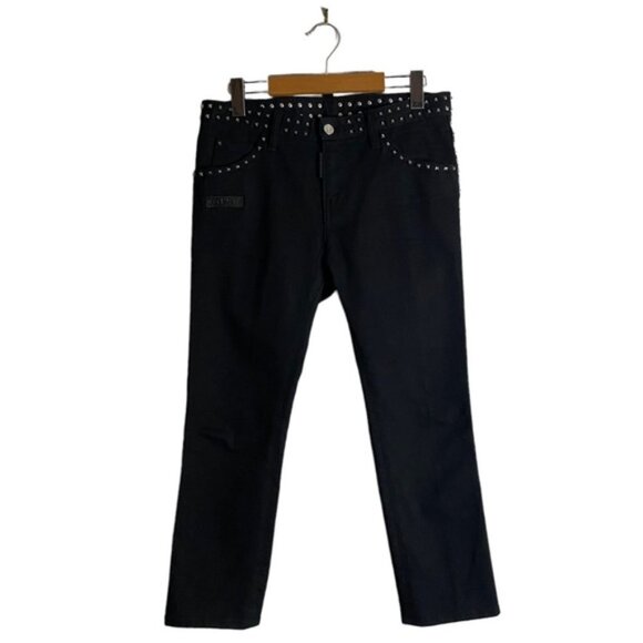 Dsquared2 Women Black Studded Skinny Denim Jeans - Picture 1 of 8